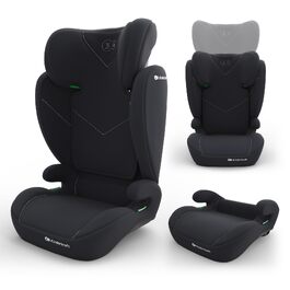 Дитяче автокрісло Kinderkraft I-SPARK 2 PRO (100-150 см), 2в1, стандарт i-Size, чорне