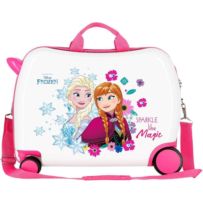 Дитяча валіза Disney Sparkle Like Magic, 55 см, рожева, багатоколірна