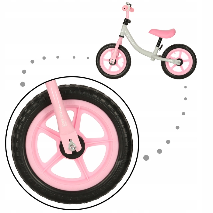 Беговел Trike Fix Balance, сіро-рожевий