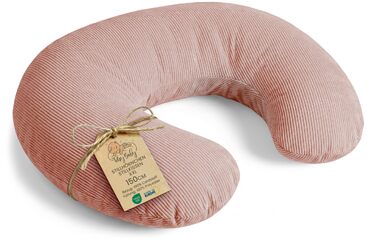 Подушка для годування Totsy Baby Stillkissen Mond Minky (150 см, рожева) - підтримка для комфортного годування грудьми, Oeko-Tex