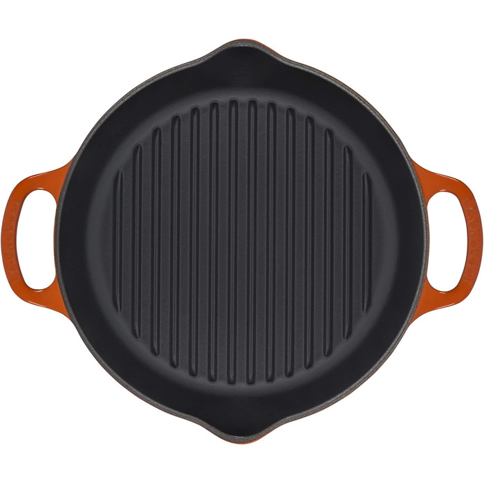 Сковорода гриль LE CREUSET Signature, 25 см, чавун, червона, для всіх плит та духовок