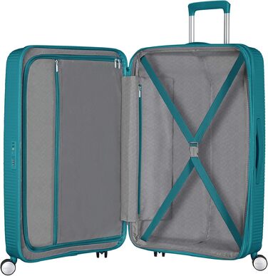 Валіза American Tourister Soundbox Spinner M, розширена, 67 см, 71.5/81 л, колір Jade Green
