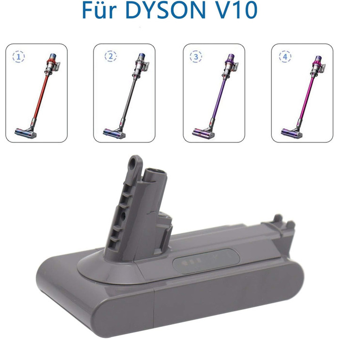 Акумулятор Abakoo 3500mAh 25,2В для пилососа DYS V10/SV12, Li-Ion батарея для бездротових ручних пилососів V10 Absolute, Animal, Motorhead