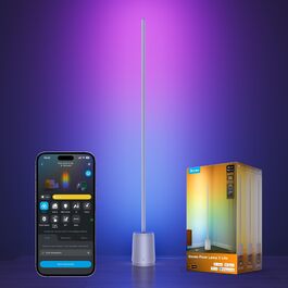 Розумна торшерна лампа Govee Stehlampe 3 Lite RGBICWW, 1400 лм, регульована яскравість, висота 152 см, срібляста