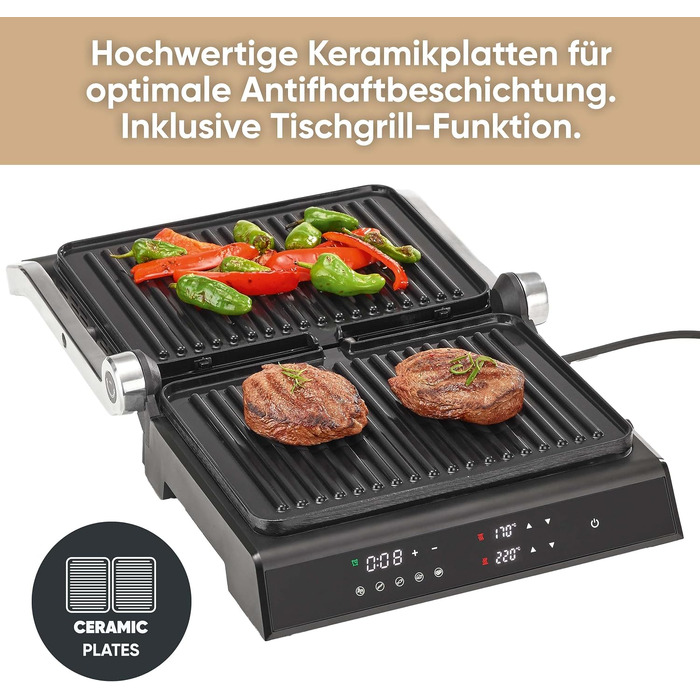 Контактний електрогриль 3-в-1 Severin Kontakt-Grill Sevini Flex, 2000W