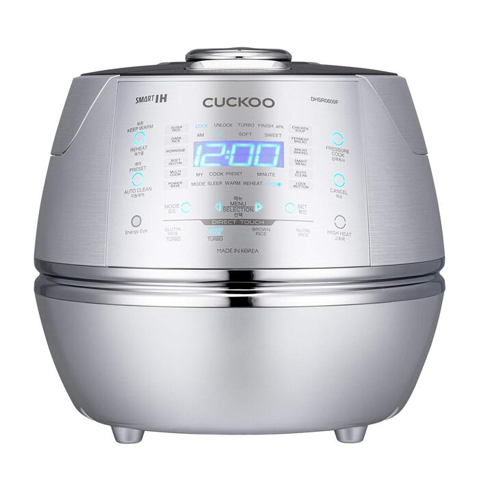 Рисварка електрична CUCKOO CRP-DHSR0609F срібляста з дисплеєм 1090 Вт