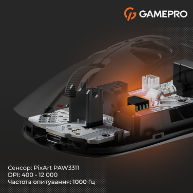 Бездротова ігрова миша GamePro Genesis Hollow (GM870HW)