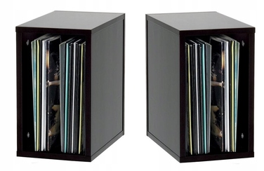 Полиця для вінілових платівок Glorious Record Box 55, чорна, 1 шт.