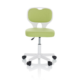 Дитячий стілець для письмового столу KIDDY TOP W, оббивка тканина, зелений, hjh OFFICE