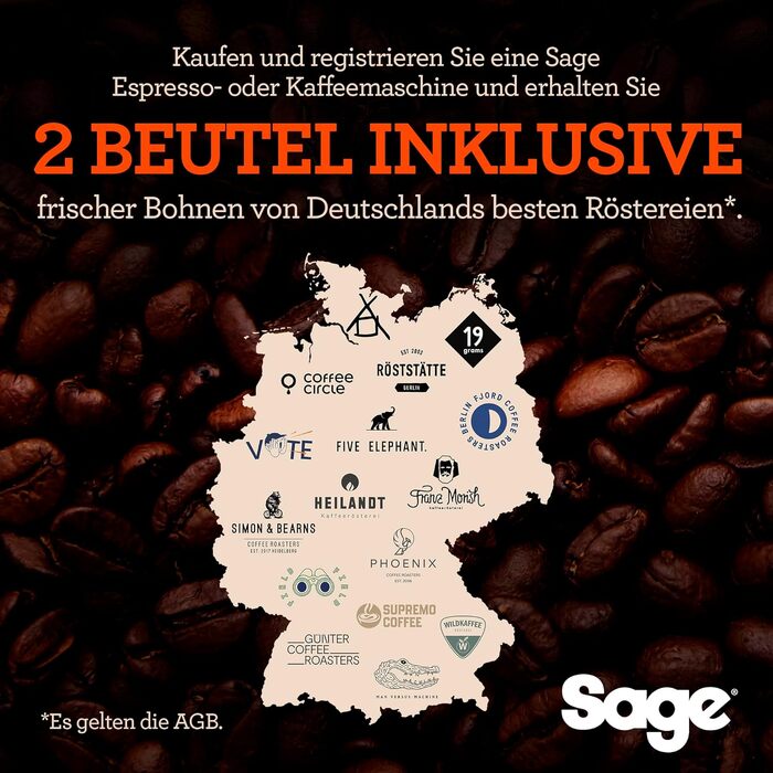 Кавомашина Sage The Barista Express з вбудованим млином та капучинатором – чорний трюфель