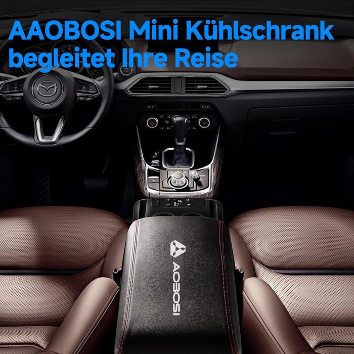 Автомобільний компресорний холодильник AAOBOSI 15л 12/24V -20℃~20℃ для авто, вантажівок, човнів, кемперів та мережі