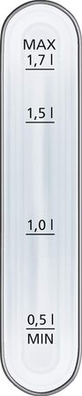 Електрочайник Steba WK 20 Inox 1,7 л з автоматичним вимкненням, кнопкою відкриття кришки, індикатором рівня води та легкою очисткою