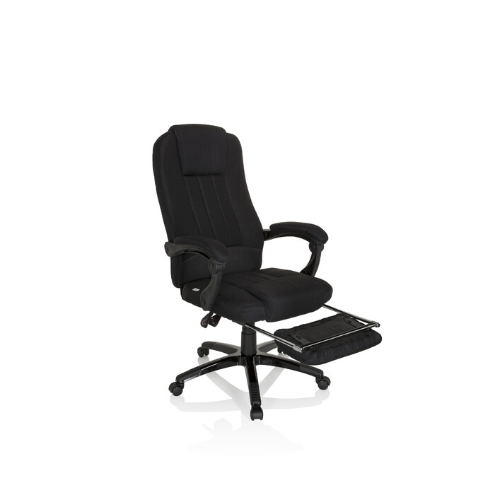 Крісло для керівника RELAX CL190 з підставкою для ніг тканина чорний mybuero