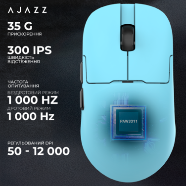 Бездротова ігрова миша Ajazz AJ159P MC Blue (AJ159P-MC-Blue)