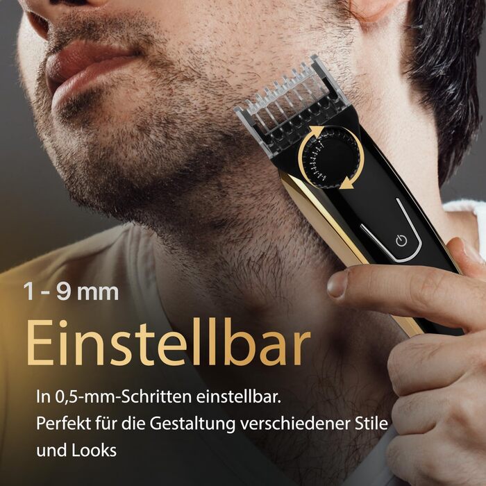 Wellshave 5 в 1 Тример для бороди та тіла чоловічий, багатофункціональний, з регулюванням довжини
