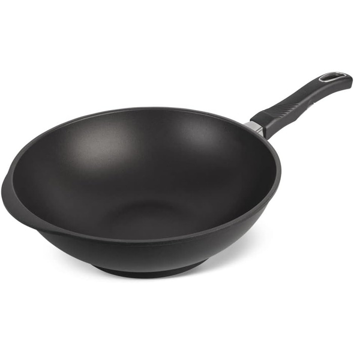 Wok-сотейник литий Gundel GUSS-WOK 30 см, антипригарний, PFOA-free, з ручкою, товсте дно Akku-Therm