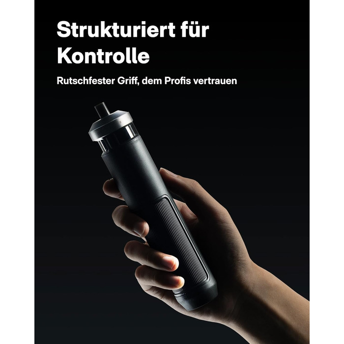 HOTO PixelDrive Електричний Шуруповерт з Дисплеєм, 6 Режимів, 0.5-6 Нм, 30 Біт, USB-C, для Електроніки та Дому