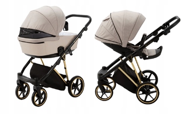 Дитячий візок 4в1 ADAMEX BELISSA SPECIAL EDITION PS-620 + автокрісло BUZ PRO TAUPE + база