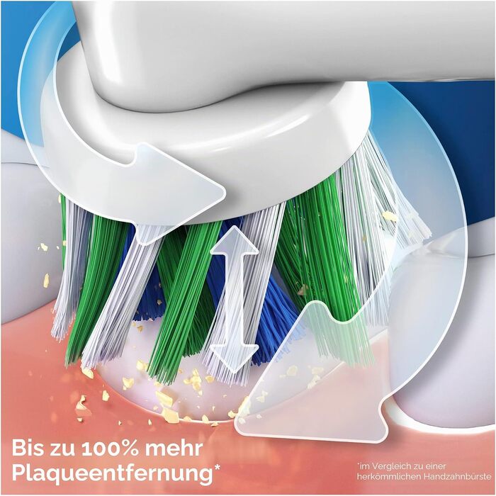 Електрична зубна щітка Oral-B Pro 1 750 від Braun, біла (1 насадка, дорожній футляр)