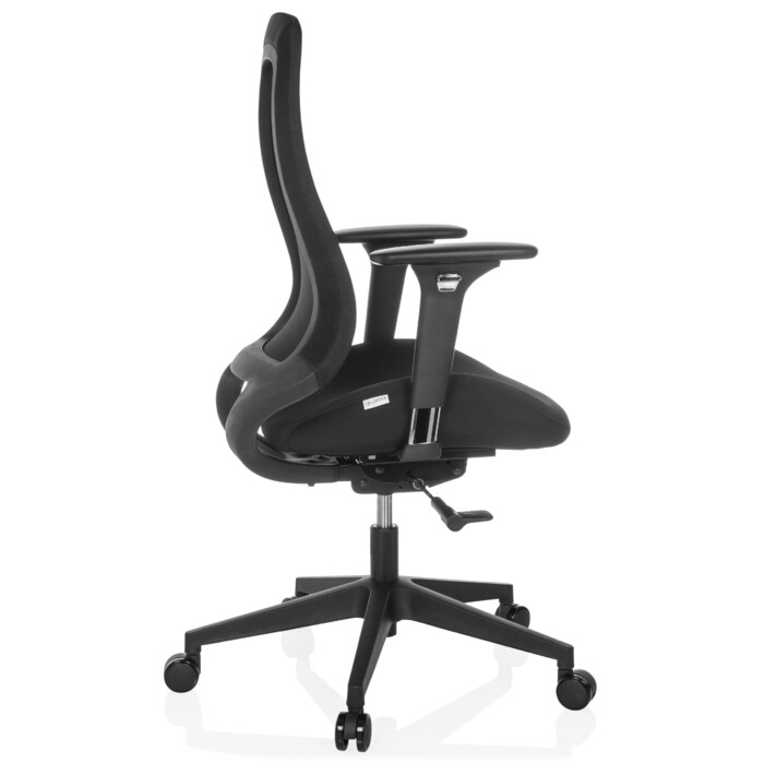 Офісне крісло / обертове крісло HENFIELD B тканина чорний hjh OFFICE