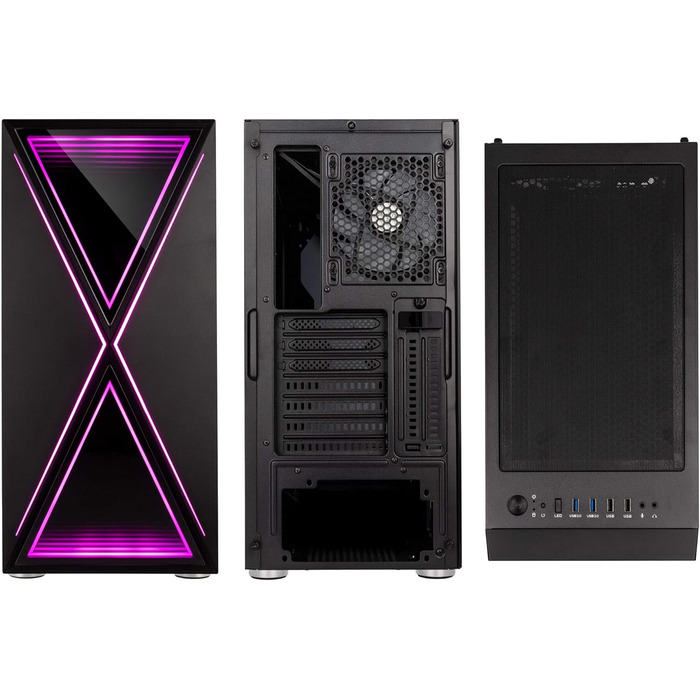 Корпус для ПК KOLINK Void X ARGB, ігровий Midi Tower, комп'ютерний корпус з підсвіткою, для геймерського комп'ютера