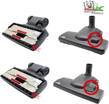 Насадка для пилососа MisterVac, підлоги, сумісна з AEG Vampyr CE 4120, змінна щітка