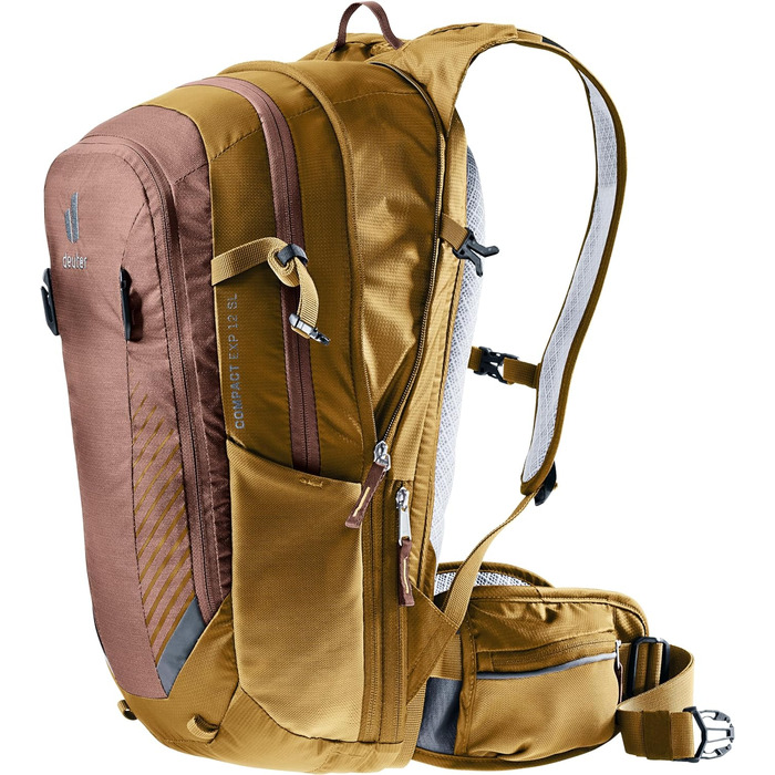 Жіночий велосипедний рюкзак Deuter Compact EXP 12 SL, 12 л, колір фіолетово-бежевий (raisin-almond)