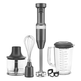 Потужний занурювальний блендер KitchenAid 5KHBV83EDG, колір сірий антрацит