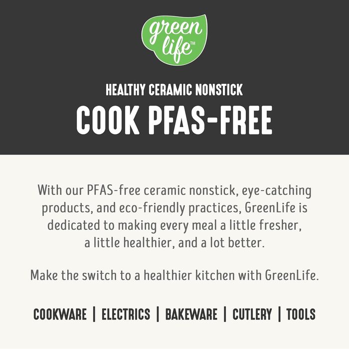 Набір керамічного посуду GreenLife GranitChef 8 предметів, індукція, без PFOA, небесно-блакитний