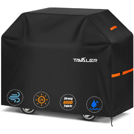 Водонепроникний чохол для гриля Tavaler 160x70x125 см з оксфордської тканини 600D, захисна накидка для газових грилів Weber Genesis, Spirit, Enders Boston, Monroe, Chicago