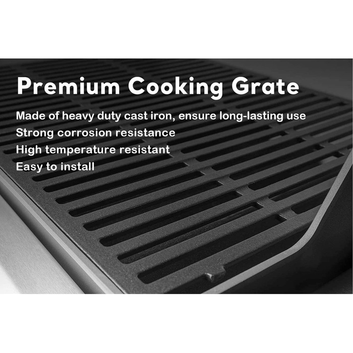 Чавунна решітка Denmay 7638 для гриля Weber Spirit I/II E/S 310, 320, 330, Genesis Silver B/C, 44,5x30,3 см