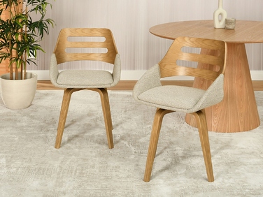 Стілець Mebel-Partner, тканина, бежевий, 1 шт.