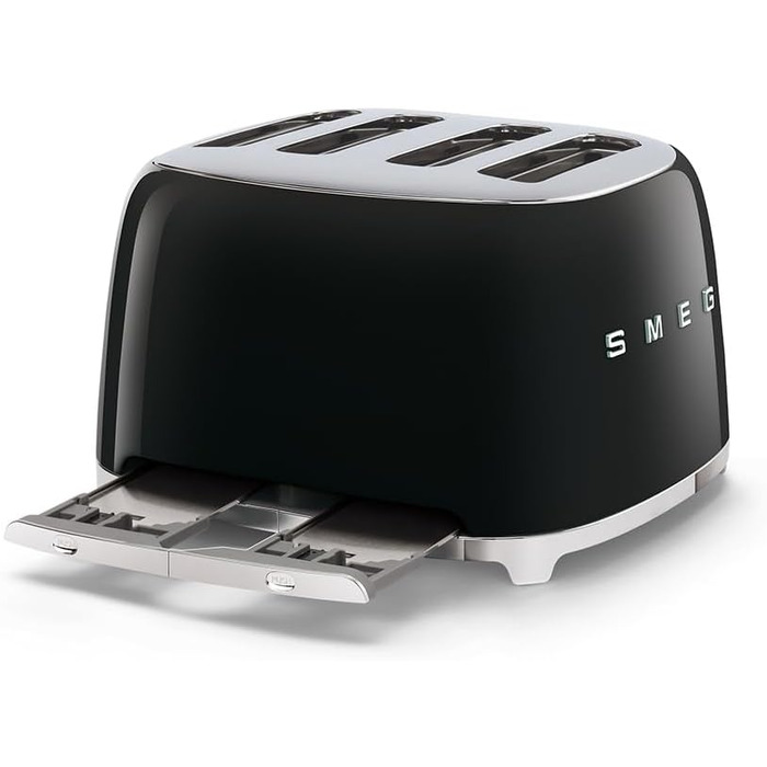 Тостер Smeg TSF03WHEU 4-камерний білий, 6 рівнів підсмажування, функція розморожування та підігріву, 2000 Вт