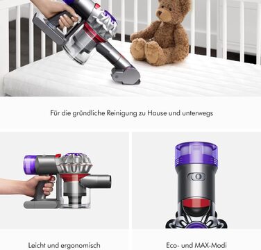 Ручний акумуляторний пилосос Dyson Car+Boat для автомобіля та човна, сріблястий, до 50 хв роботи