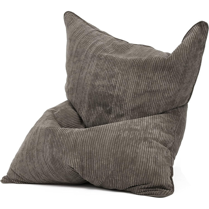 Чохол для крісла-мішка XXL, 140x180 см, корд, оксфорд 600D, антрацит, без наповнювача, м'який, міцний, для приміщень, з внутрішнім мішком, праний