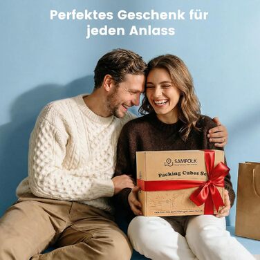 Набір органайзерів для валізи та рюкзака Packing Cubes, 8 предметів, синій — дорожній набір для пакування речей