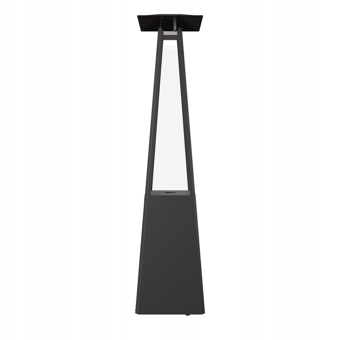 Газовий обігрівач-парасолька для саду KRATKI Umbrella 12кВт, чорний, пропан