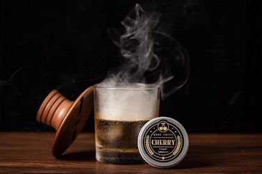 Набір для копчення коктейлів Bourbon: з ліхтариком та стружкою для віскі/бурбона. Ідеальний подарунок для чоловіків, батька, чоловіка.