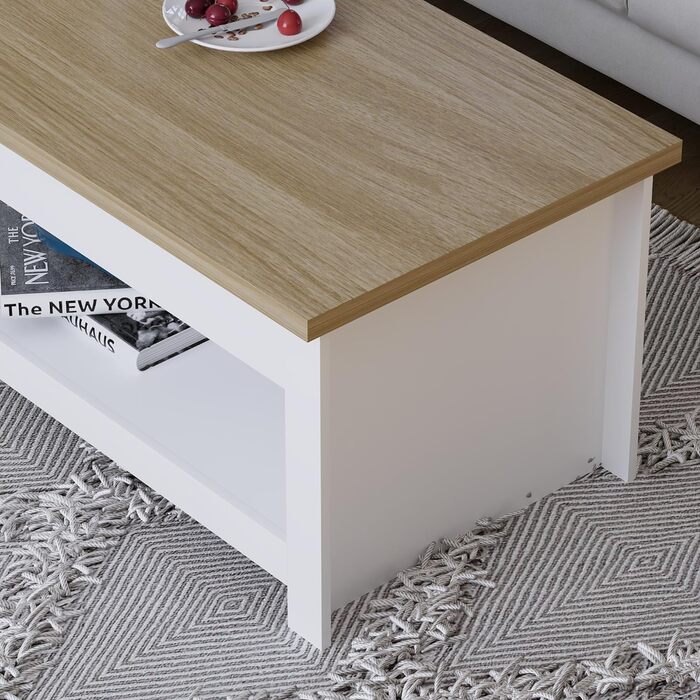 Журнальний стіл Vida Designs Arlington, білий, ДСП, 105x47x40,5 см