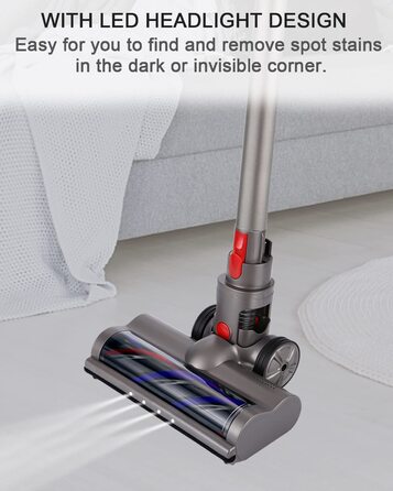 Насадка-щітка для пилососа Dyson V7/V8/V10/V11/V15, електрична турбощітка з роликовою щіткою, аксесуари для підлоги, 2 шт.