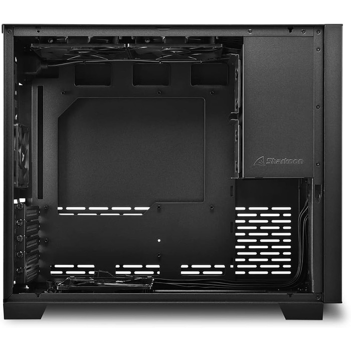 Корпус для ПК Sharkoon MS-Y1000 Black Micro-ATX, чорний, для ігрових та офісних комп'ютерів