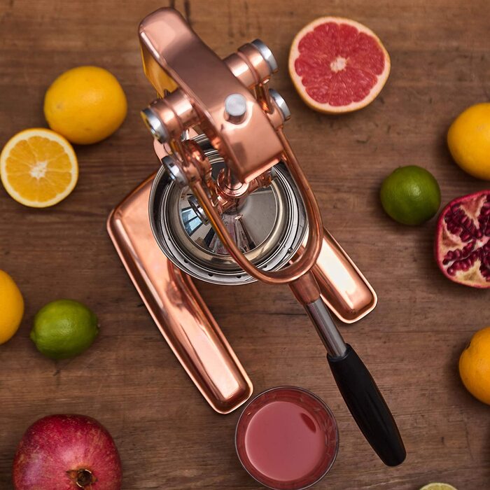 Ручний цитрусовий соковитискач Lumaland з нержавіючої сталі, преміум-якість, для свіжовижатих соків (Rosegold)