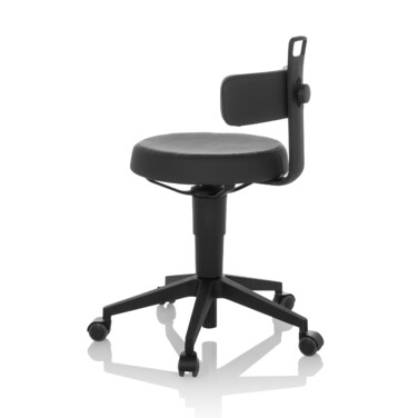 Робочий табурет / балансирне крісло TOP WORK FLEX PU black hjh OFFICE