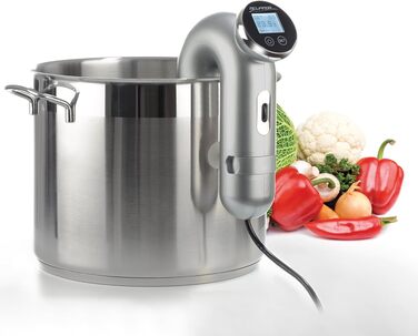 Су-від занурювач MA-18100 з цифровим таймером, сріблястий - для приготування їжі при низькій температурі