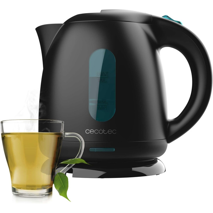 Електричний чайник Cecotec Thermosense 140 Black – 1 л, 2200 Вт, антинакипний фільтр, без BPA
