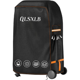 Водонепроникний чохол для гриля QLSXLB 90x70x110 см, важкий 600D Оксфорд, з вентиляцією, захист від вицвітання, цвілі та іржі