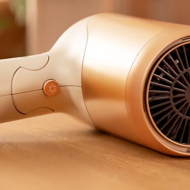 Фен для волосся Cecotec IoniCare Power&Go Black, 2400 Вт, з іонізацією та сумкою для зберігання, колір шампань