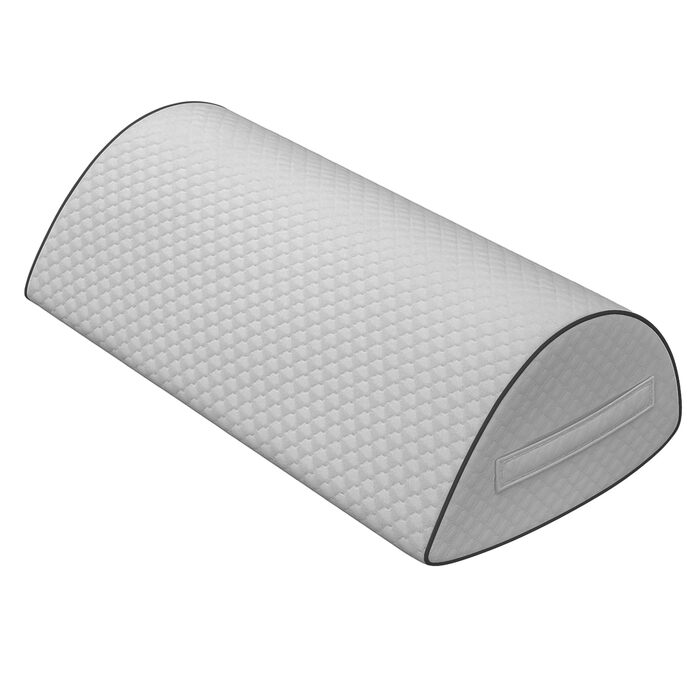 Подушка для сну на боку Pozico: ортопедична подушка з піни Memory Foam для ніг, колін, стегон та спини, знімний чохол, сіра