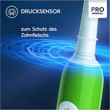 Електрична зубна щітка для дітей Oral-B Pro Junior, зелена