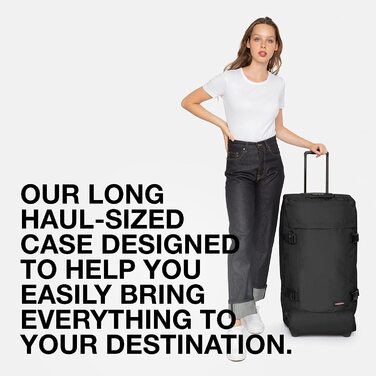 Валіза Eastpak TRANVERZ L, 121 л, чорна, 79x40x33 см